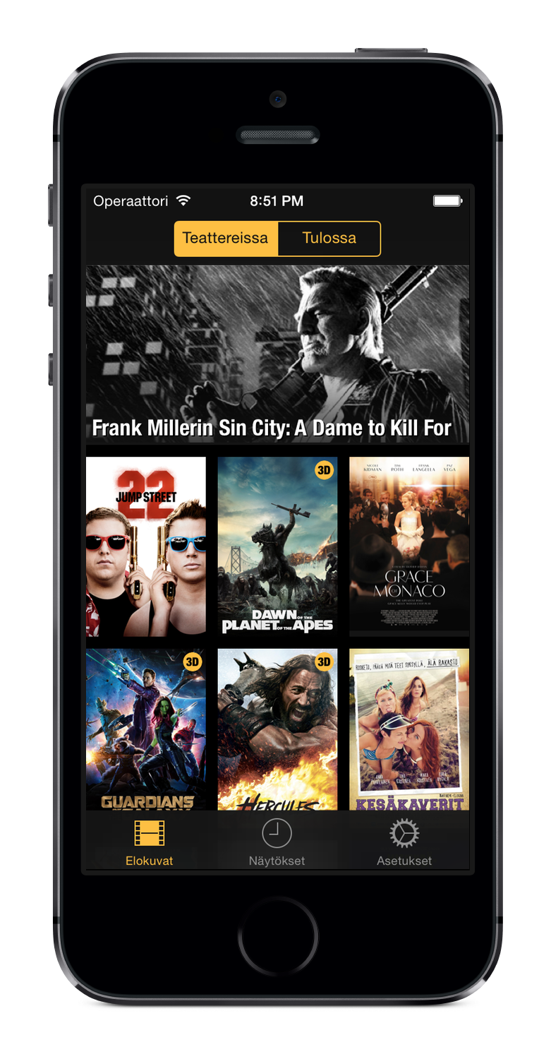 Elokuvat iOS App